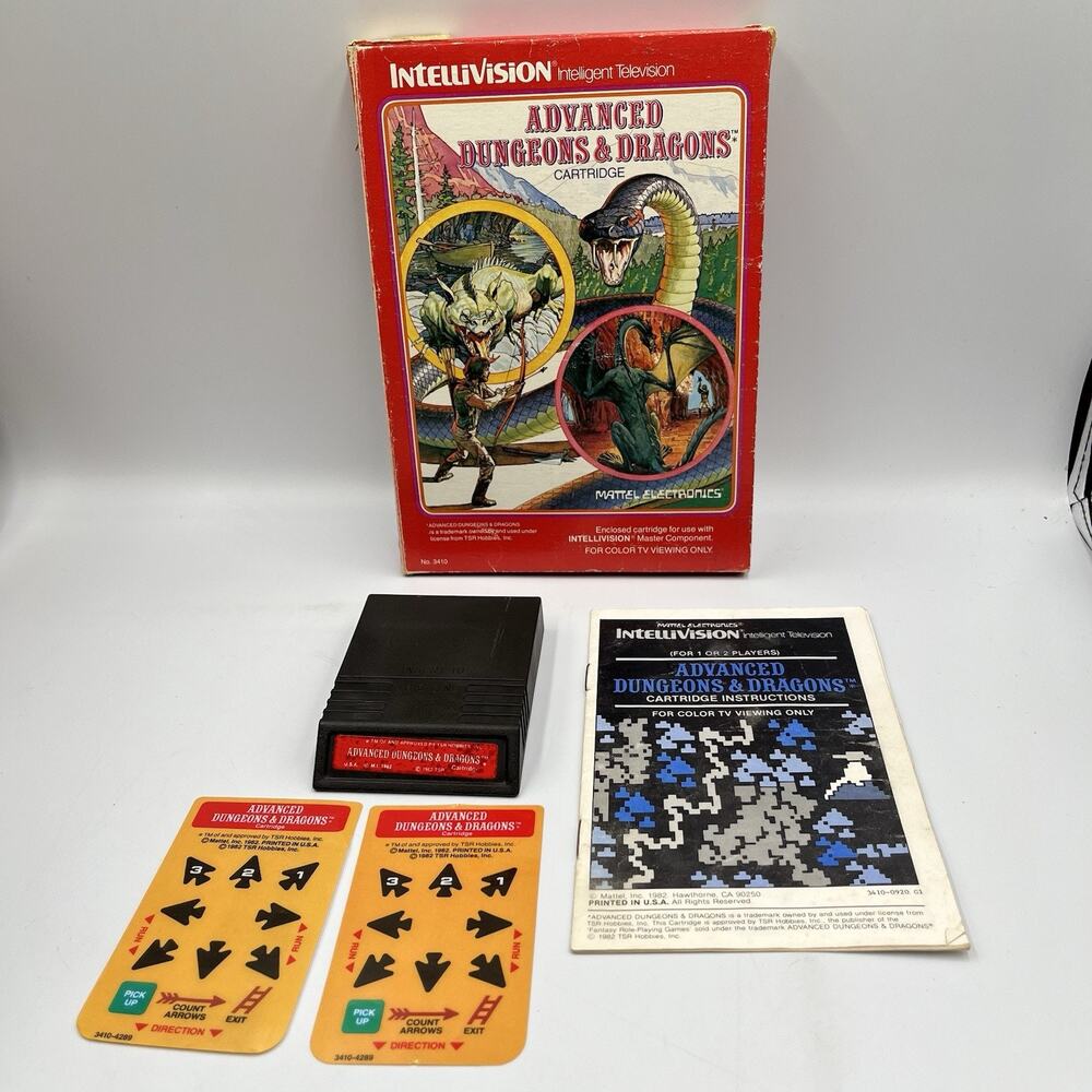 Advanced Dungeons & Dragons: Treasure of Tarmin (Intellivision, 1983) Complete